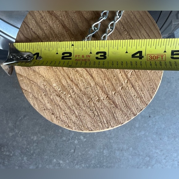 🎉HP🎉NEW!🐦Bird Peanut Feeder w/cedar top, hanging chain. Handcrafted - Picture 9 of 13